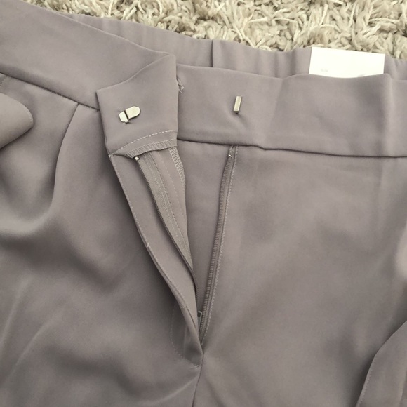 Taupe Cleo,L, high waisted ankle pants with belt &crease, NWT, - Picture 3 of 8